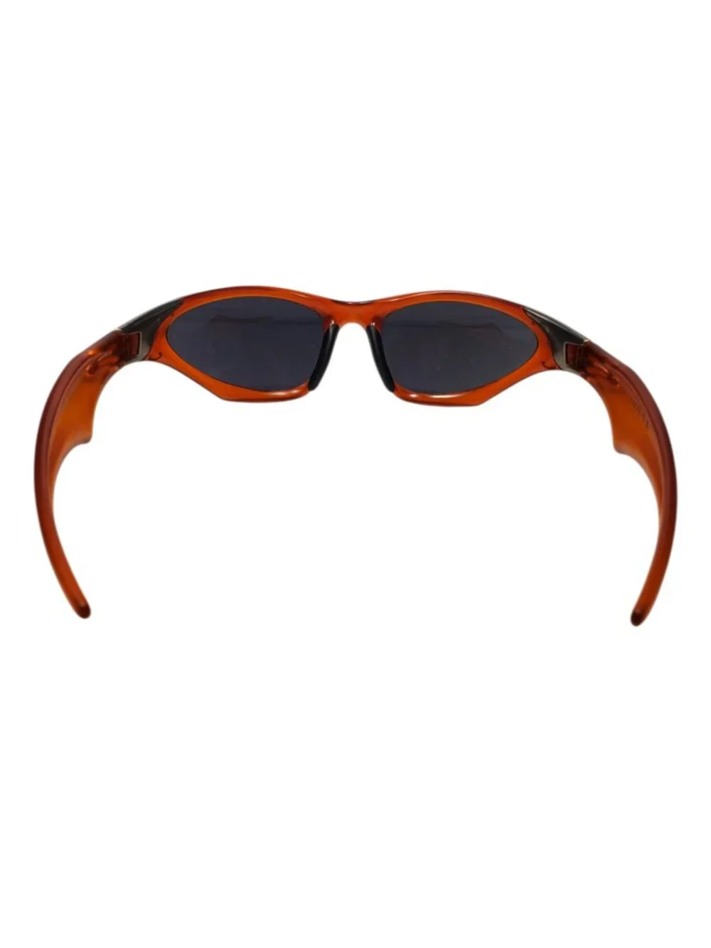 Vintage Y2K Oakley Scar Sunglasses Orange Frames Made USA